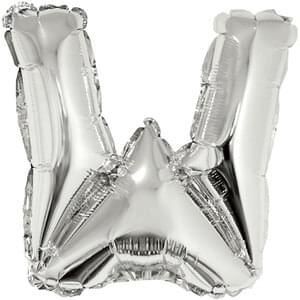 16&quot; Letter W Silver