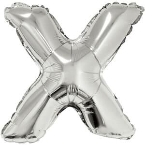 16&quot; Letter X Silver