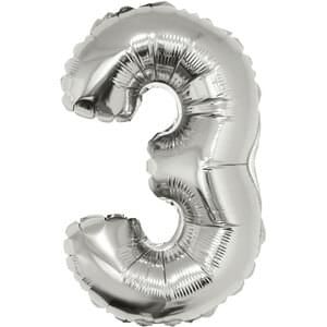 16&quot; Number 3 Silver