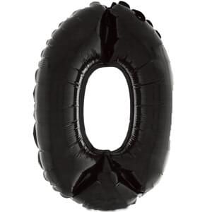 16&quot; Number 0 Black