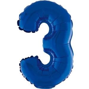 16&quot; Number 3 Blue