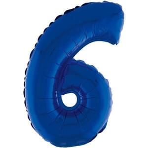 16&quot; Number 6 Blue
