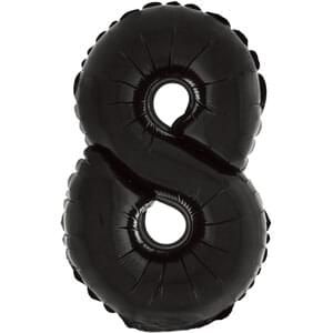 16&quot; Number 8 Black
