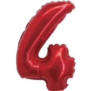 16&quot; Number 4 Red