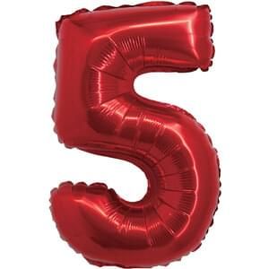 16&quot; Number 5 Red