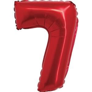 16&quot; Number 7 Red