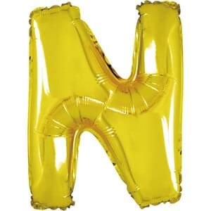 16&quot; Letter N Gold