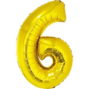 34&quot; Number 6 Gold