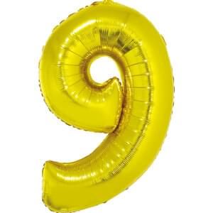 34&quot; Number 9 Gold