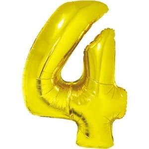 34&quot; Number 4 Gold