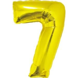 34&quot; Number 7 Gold