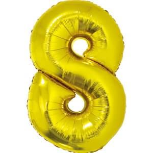 34&quot; Number 8 Gold