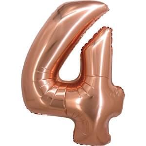 34&quot; Number 4 Rose Gold