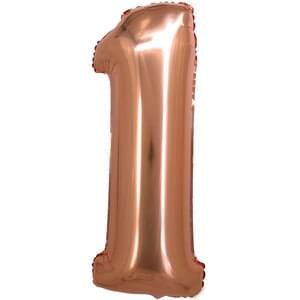 34&quot; Number 1 Rose Gold