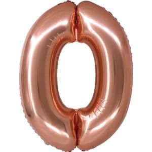 34&quot; Number 0 Rose Gold