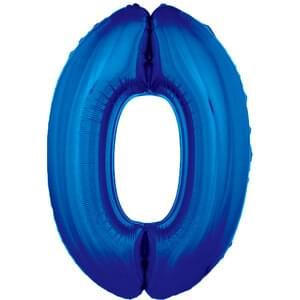 34&quot; Number 0 Blue