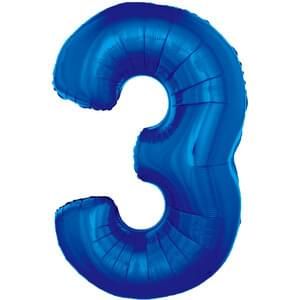 34&quot; Number 3 Blue