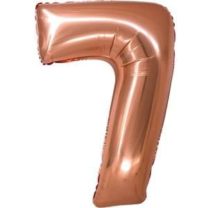 34&quot; Number 7 Rose Gold