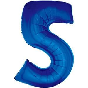 34&quot; Number 5 Blue