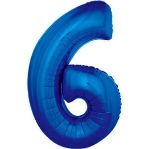 34&quot; Number 6 Blue