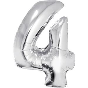 34&quot; Number 4 Silver