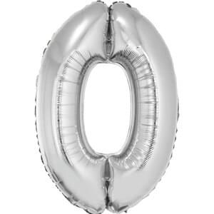 34&quot; Number 0 Silver