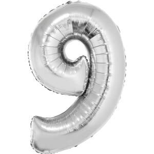 34&quot; Number 9 Silver