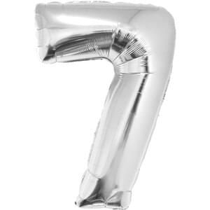 34&quot; Number 7 Silver