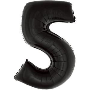 34&quot; Number 5 Black