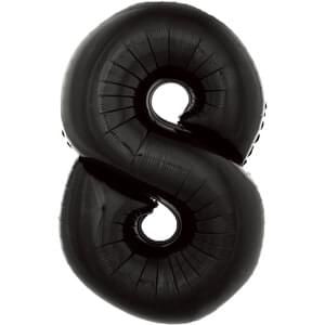 34&quot; Number 8 Black