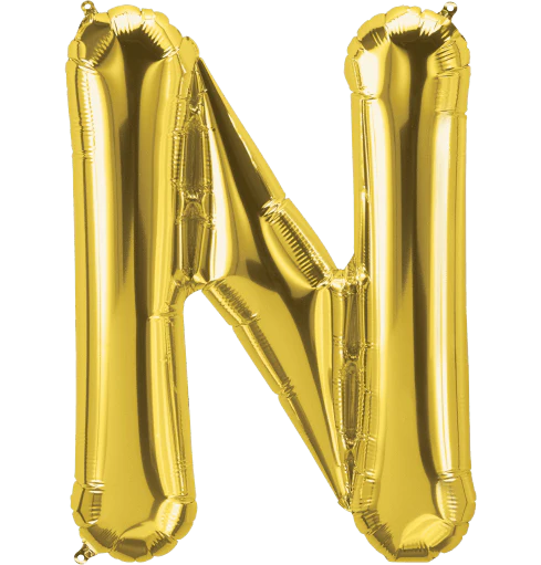 34&quot; Letter N Gold