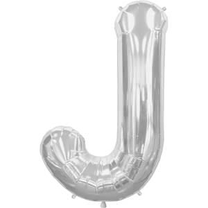 34&quot; Letter J Silver