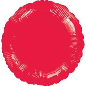 18&quot; Metallic Red Round Foil
