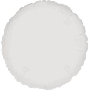 18&quot; Opaque White Round Foil
