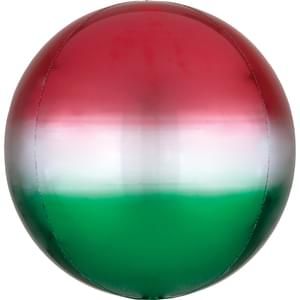 Anagram 15&quot; Ombre Red, White, Green Orbz