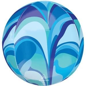 Blue Macro Marble Orbz