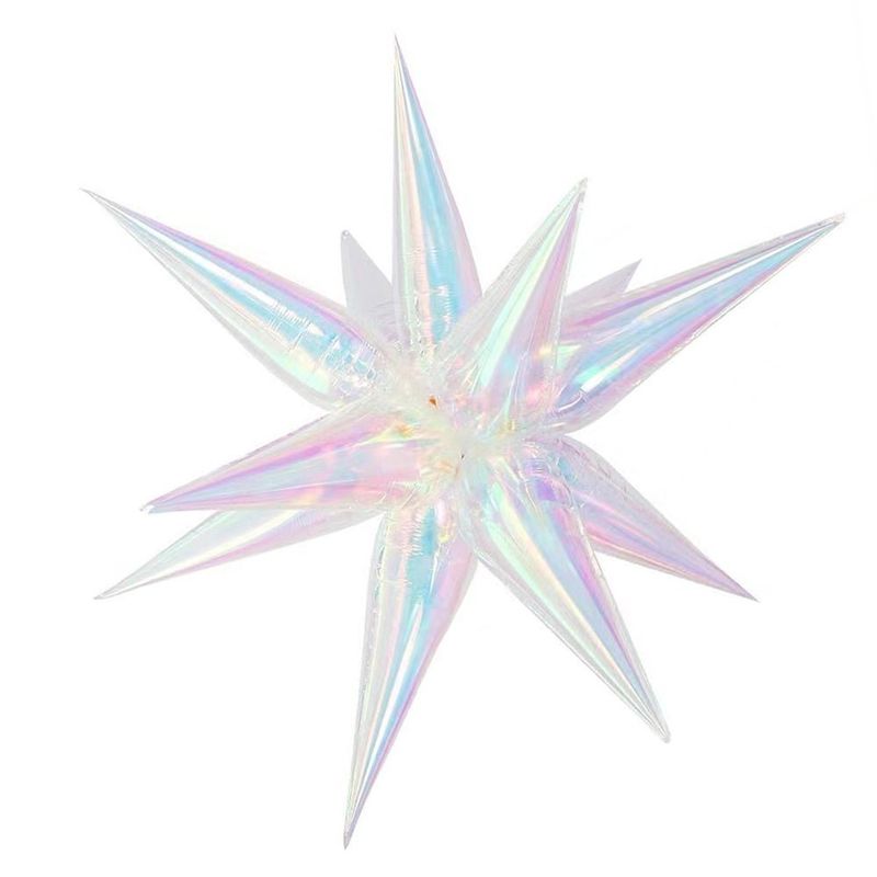 Ellie&#39;s 40&quot; Iridescent Starburst Cluster Balloon