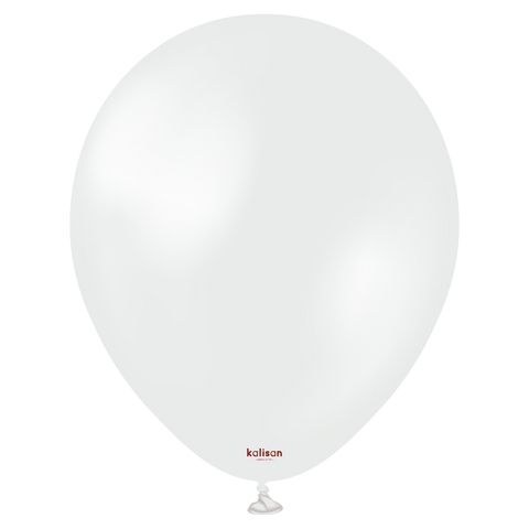 Kalisan 18&quot; Opaque Satin Snow White (25 Per Bag)
