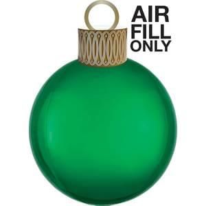 15&quot; Greeen Orbz Air Filled Ornament