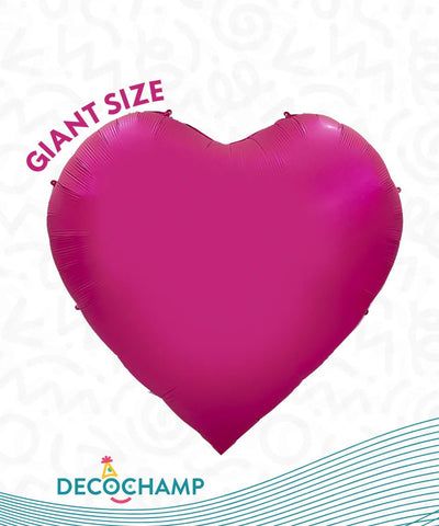 Jumbo Heart 68&quot; Hot Pink