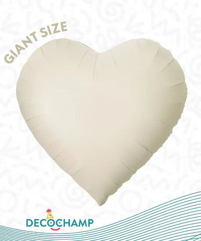 Jumbo Heart 68&quot; Latte