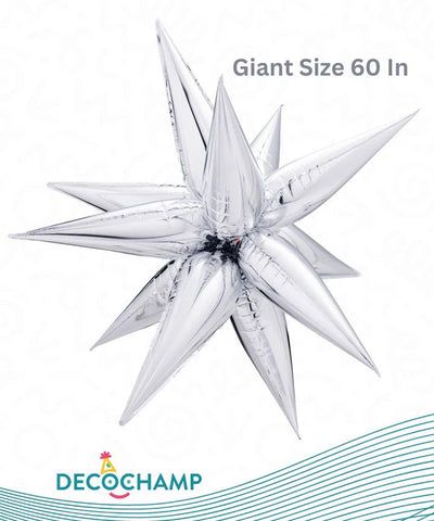 Giant Starburst 60&quot; Silver
