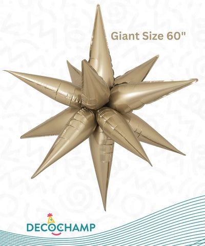 Giant Starburst 60&quot; Champagne White Gold