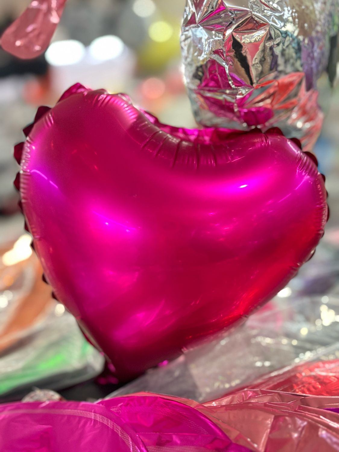 Heart 10”Fucshia Pink