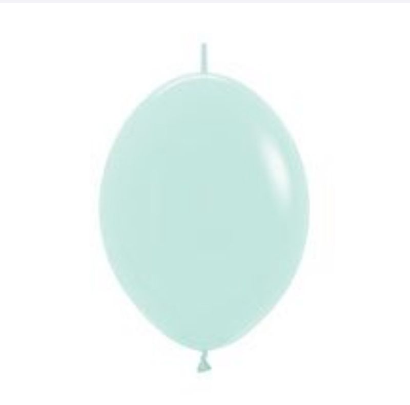 6” Sempertex Matte Green Link-O-Loon Balloons