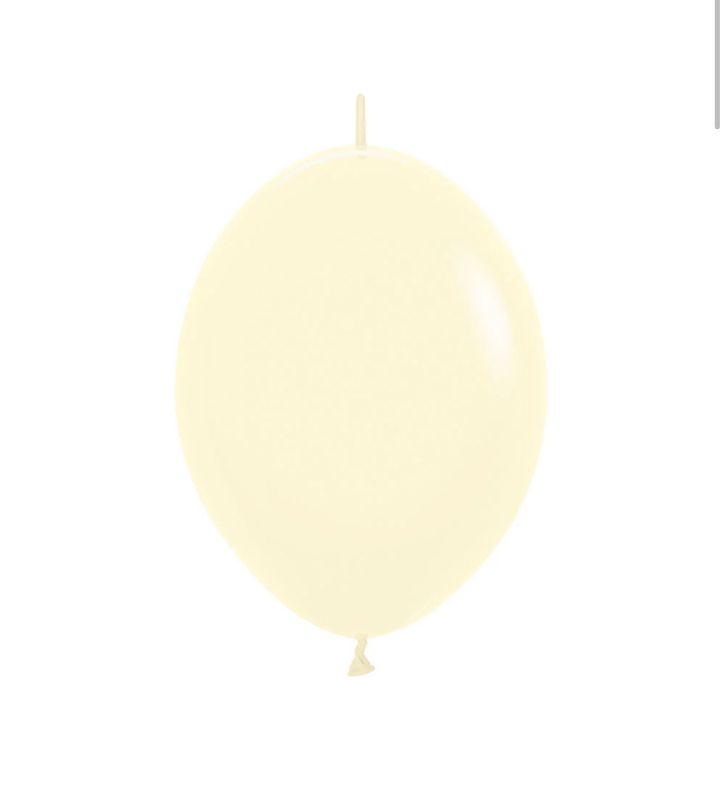 12&quot; Sempertex Matte Yellow Link-O-Loon Balloons