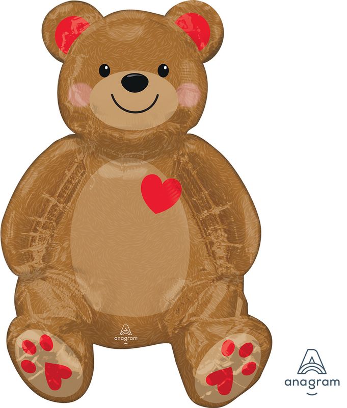 Anagram 20&quot; Sitting Teddy Bear Foil Balloon