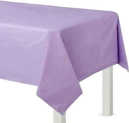 Lilac Rectangular Plastic Table Cover (54&quot; X 108&quot; )