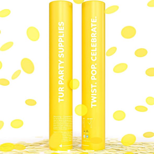 Rainbow Biodegradable Confetti 12&quot; Yellow (Each)