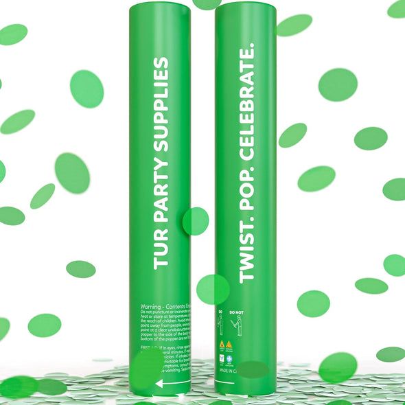 Rainbow Biodegradable Confetti 12&quot; Green (Each)